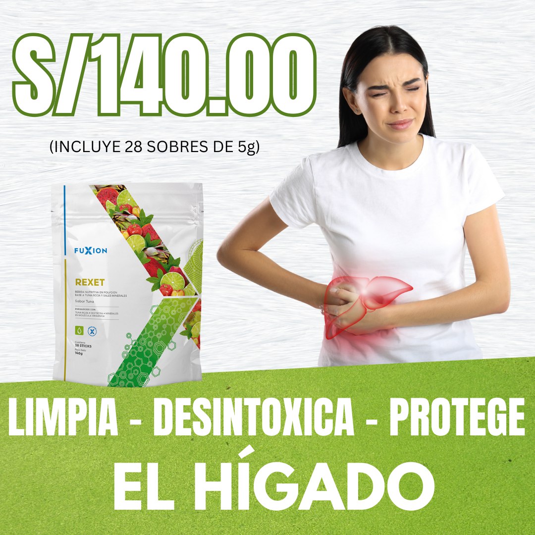 ELIMINA TU HIGADO GRASO CON REXET