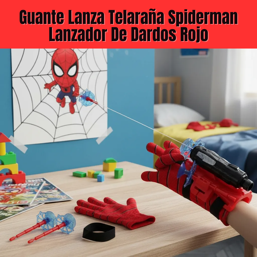 GUANTE LANZADOR TELARAÑA SPIDERMAN JUGUETE